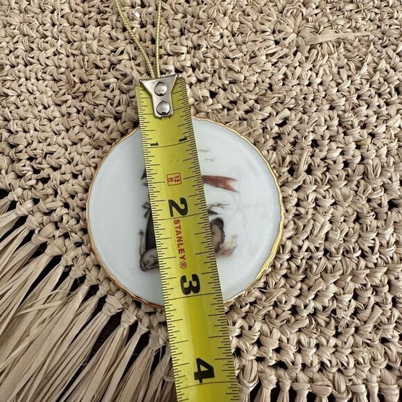 M.J‎ HUMMEL Porcelain Hanging Round Ornament Girl “Farewell” NEW in Box - Picture 6 of 6